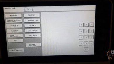 Service Mode on Konica Minolta bizhub C224e