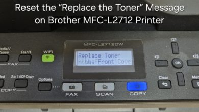 Replace the toner